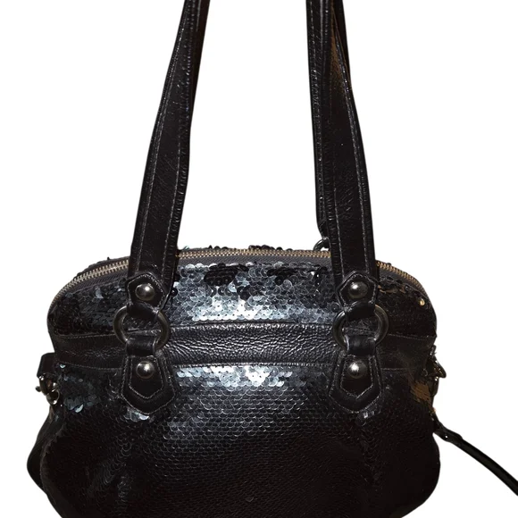 Coach Rare Sequin Poppy Satchel Shoulderbag - Picture 5 of 8